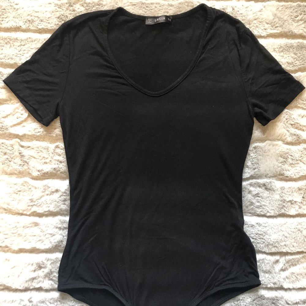 SHEIN BODYSUIT BLACK - SIZE S